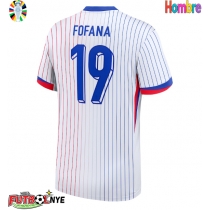 Camiseta Francia Youssouf Fofana #19 Visitante Equipación Eurocopa 2024 manga corta
